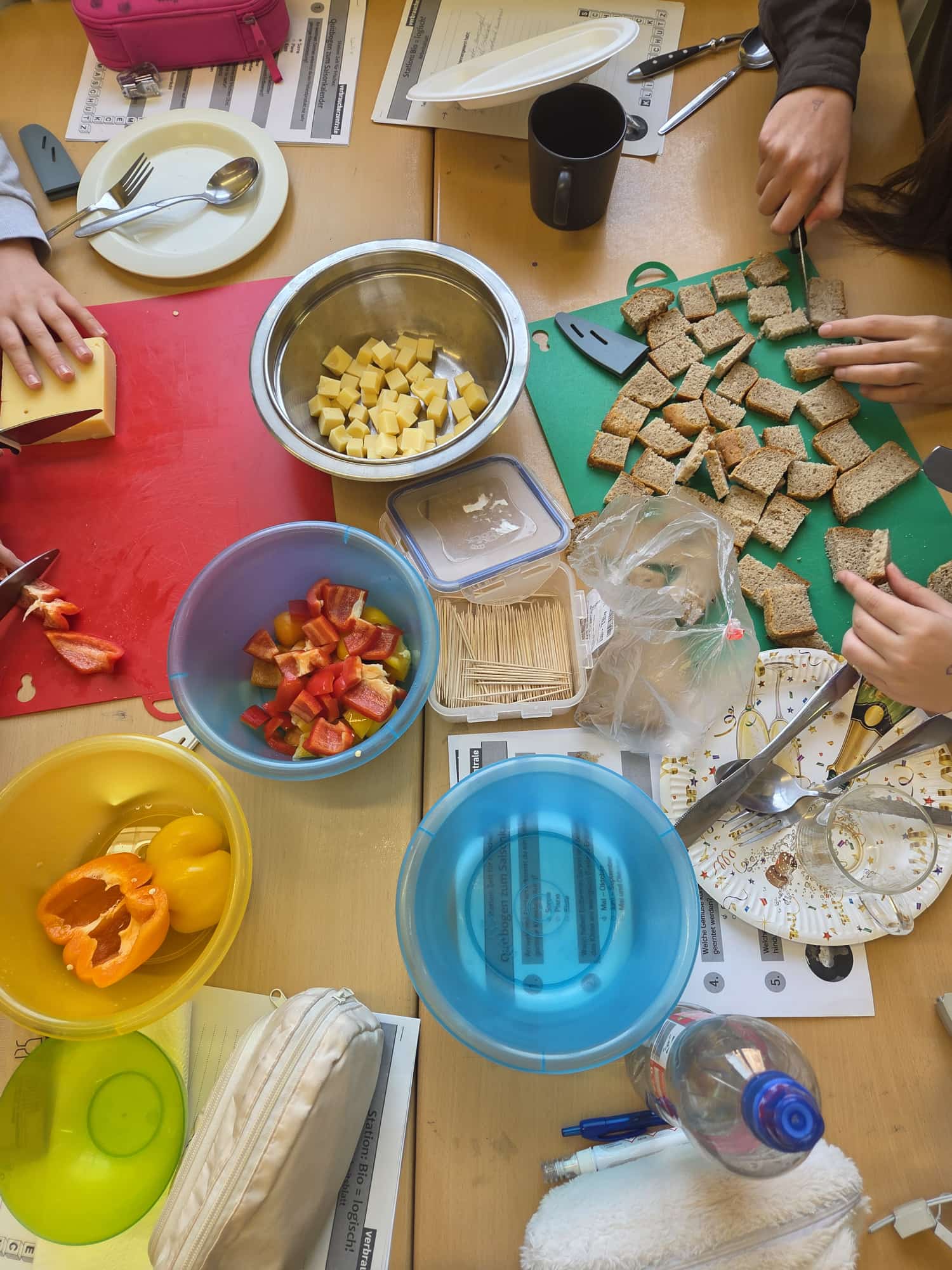 Klimafrühstück der Verbraucherzentrale Sachsen an der Unteren Luisenschule